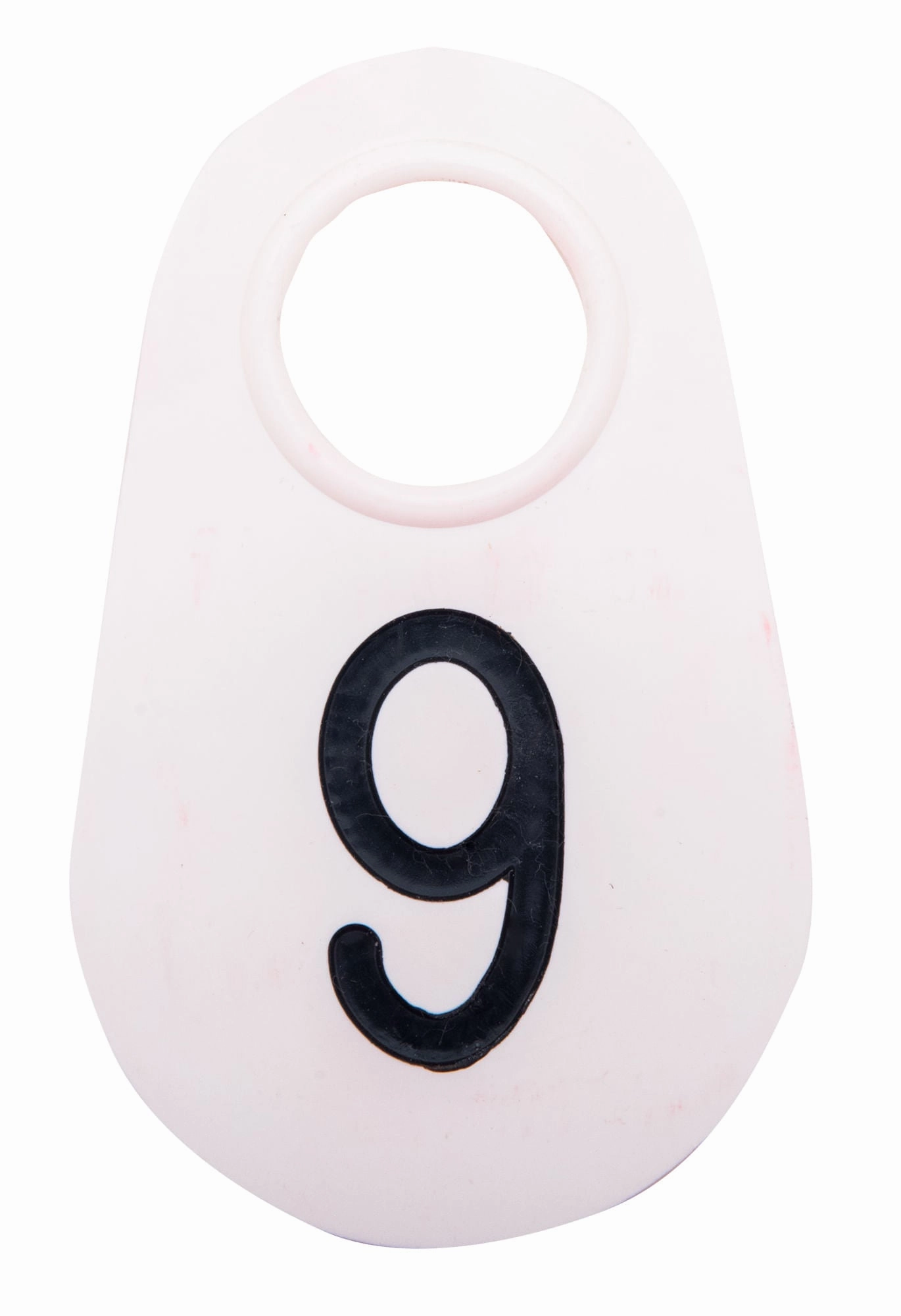 Bock's White Nylon Numbered Identification Tags, 1-100, Single Tag