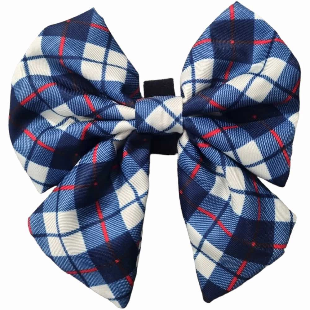 Boss & Olly Sailor Bow For Dogs (Nautical Plaids) puppy food dog jerky treats dog dental treats dog chicken strips organic dog food
