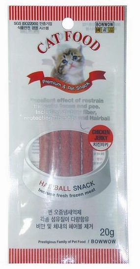 Bow Wow Chicken Slice Cat Treat 20g cat grass snacks cat grass planter cat digestive aid catnip spray cat herbal treats