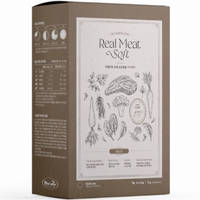 Bow Wow Handmade Real Beef Meat Soft Dry Dog Food 1kg (Exp Jul 2025) dog supplies dog food toys accessories dog bed