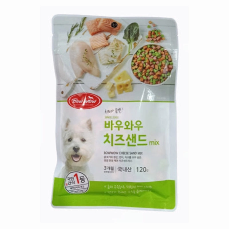 Bow Wow Mixed Cheese Sandwich Cut Dog Treat 120g dog toys interactive dog toy plush dog toy dog rope toy squeaky toy