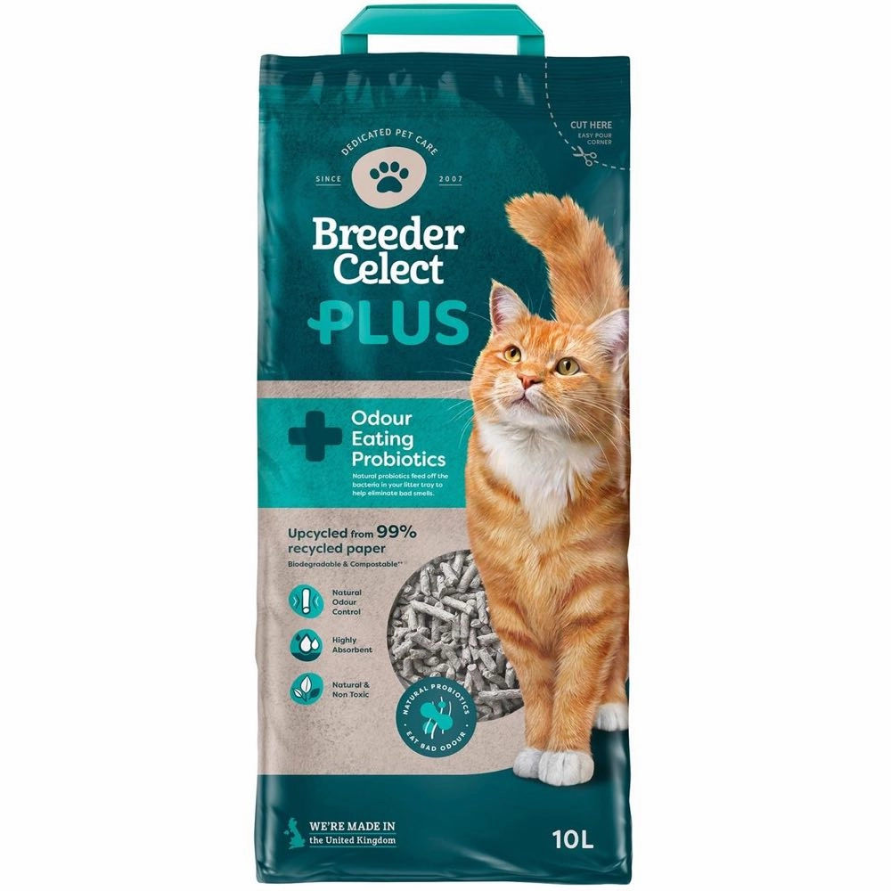 Breedercelect Plus Recycled Paper Cat Litter kitten supplies kitten toys kitten food kitten litter box kitten bed