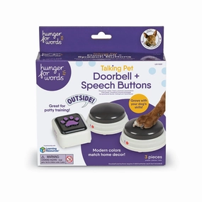 Brightkins Hunger for Words Dog Doorbell and Speech Button dog pain relief hip joint supplement senior dog care pet arthritis aid dog skin supplement