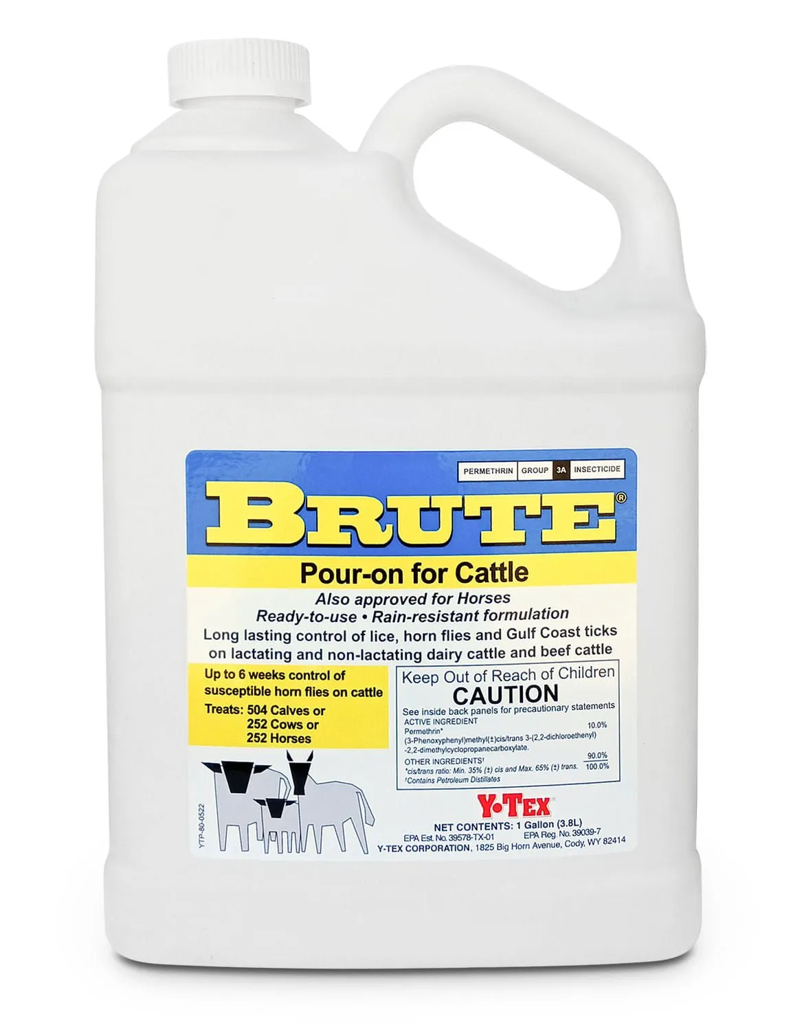 Brute Pour-On Insecticide for Fly & Pest Control