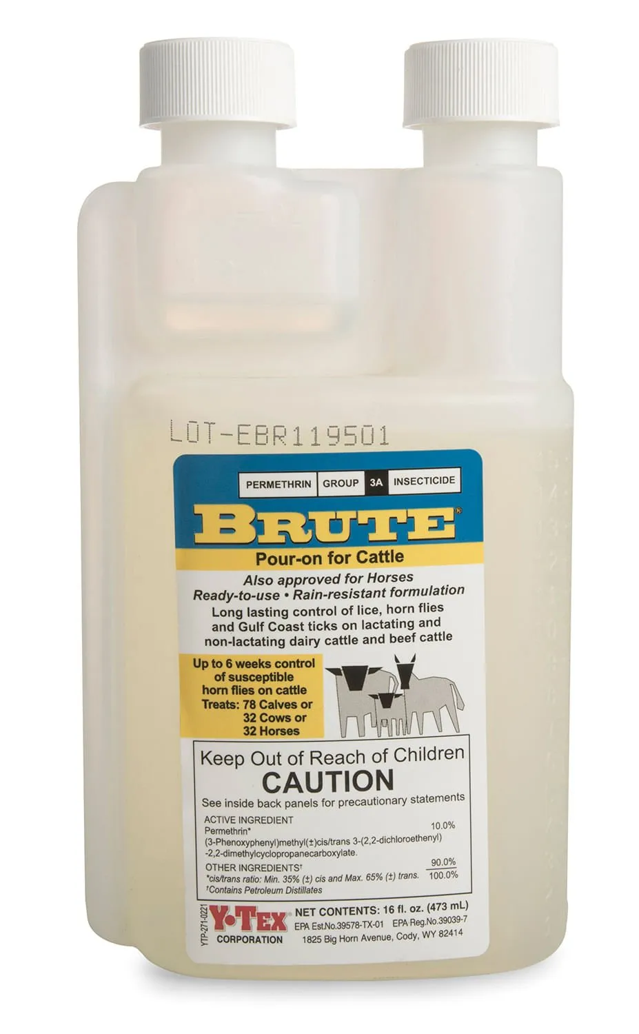Brute Pour-On Insecticide for Fly & Pest Control