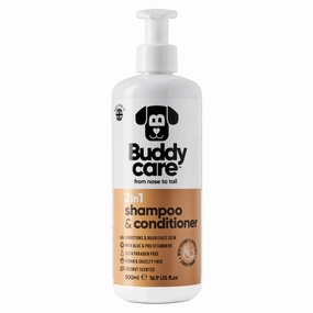 Buddycare 2 in 1 Coconut Dog Shampoo & Conditioner 500ml dog leash leather leash nylon leash long leash dog chain leash