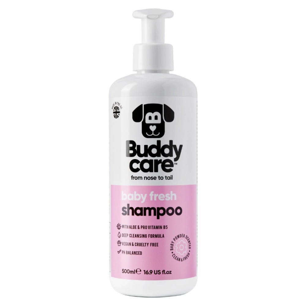 Buddycare Baby Fresh Dog Shampoo 500ml dog leash leather leash nylon leash long leash dog chain leash
