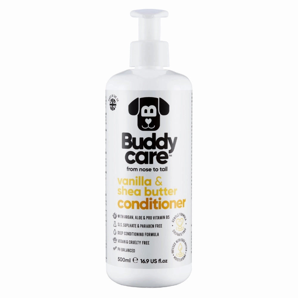 Buddycare Vanilla & Shea Butter Dog Conditioner 500ml hog pellets farm pig feed piglet food organic pig feed pig waterer