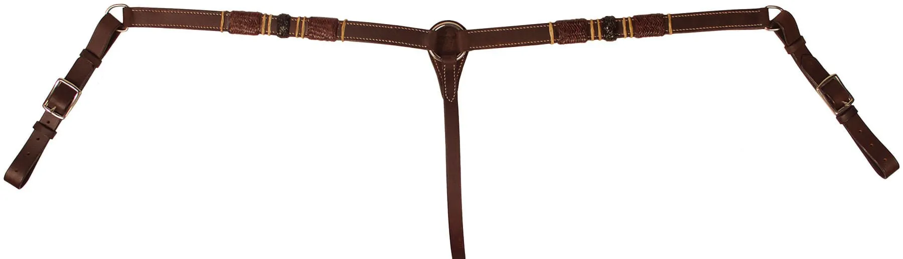 Buffalo Leather Tres Rawhide Breast Collar