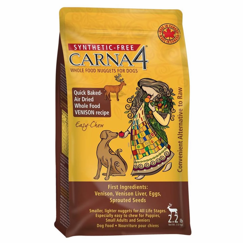 BUNDLE DEAL: Carna4 Quick Baked Air Dried Easy Chew Venison Grain-Free Dry Dog Food freeze dried dog treats dog freeze snacks raw dog treat dehydrated dog food meat dog snack