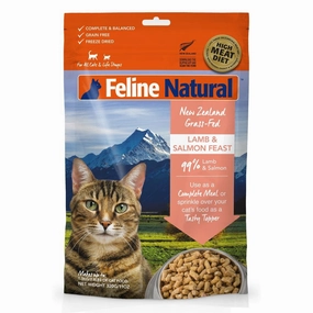 BUNDLE DEAL: Feline Natural Lamb & Salmon Feast Freeze Dried Raw Cat Food dry cat food cat treats grain free cat food kitten treats cat dental treats