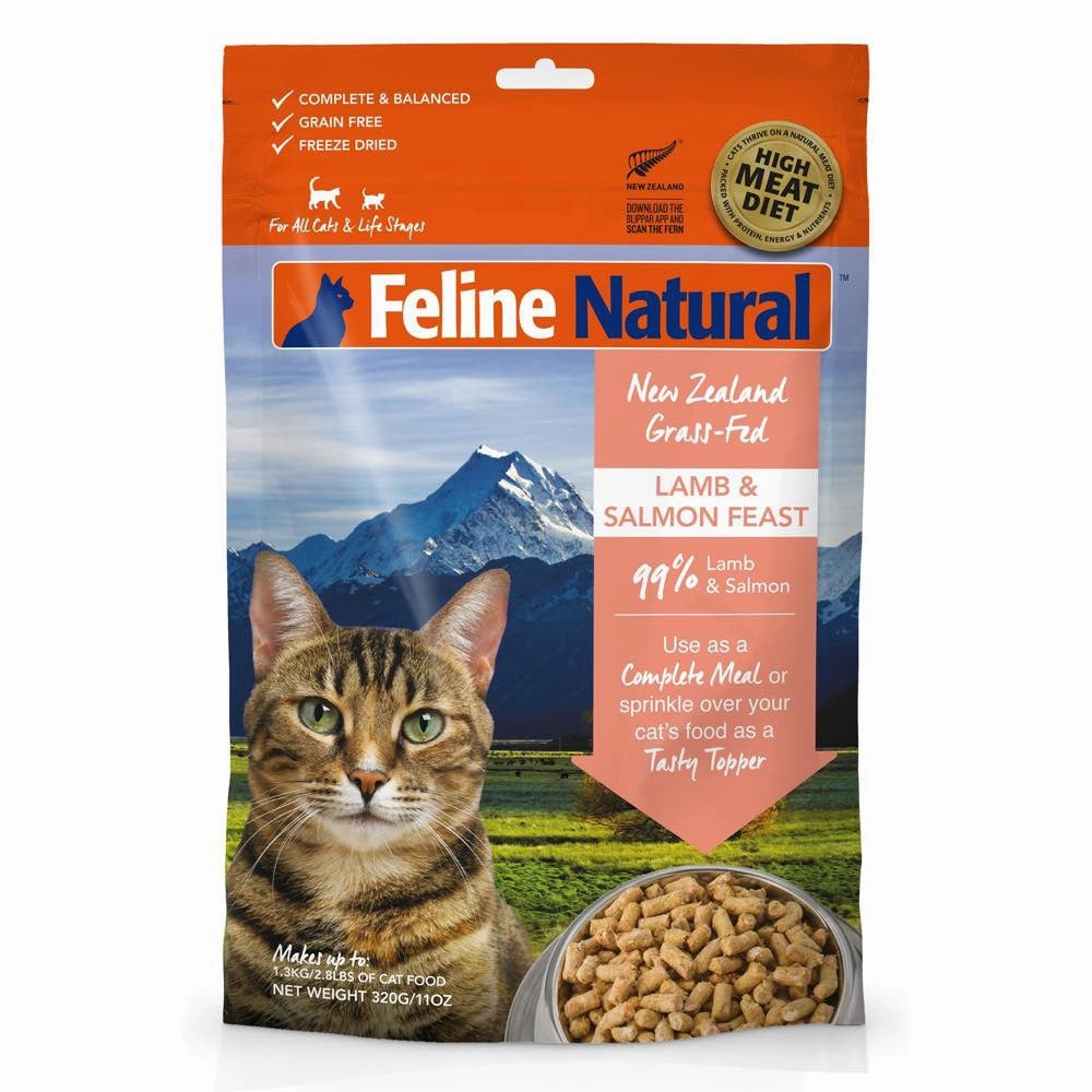 BUNDLE DEAL: Feline Natural Lamb & Salmon Feast Freeze Dried Raw Cat Food dry cat food cat treats grain free cat food kitten treats cat dental treats