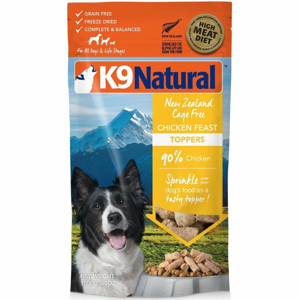 BUNDLE DEAL: K9 Natural Chicken Feast Grain-Free Freeze-Dried Raw Dog Food Topper 100g horse supplement horse vitamins animal probiotics livestock digestive aid horse immune booster