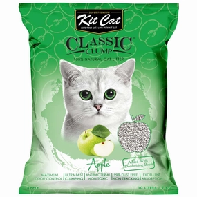 BUNDLE DEAL: Kit Cat Classic Clump Apple Clay Cat Litter 10L kitten supplies kitten toys kitten food kitten litter box kitten bed