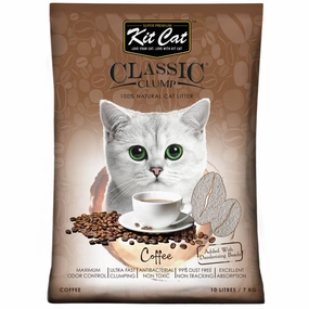 BUNDLE DEAL: Kit Cat Classic Clump Coffee Clay Cat Litter 10L kitten supplies kitten toys kitten food kitten litter box kitten bed