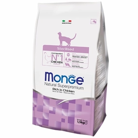 BUNDLE DEAL: Monge Sterilised Adult Dry Cat Food cat snacks catnip treats healthy cat food cat reward treats low calorie cat food