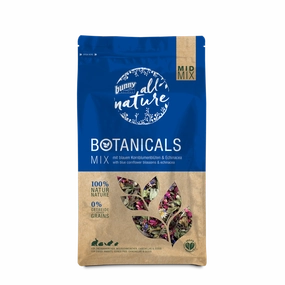 Bunny Nature Botanicals Mid Mix Blue Cornflower Blossoms & Echinacea 120g dog water fountain slow feeder automatic dog feeder gravity feeder dog food dispenser
