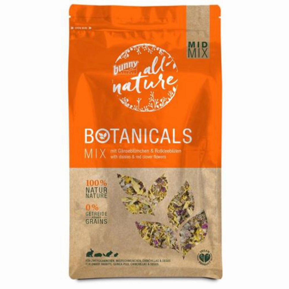Bunny Nature Botanicals Mid Mix Daisies & Red Clover Flowers 120g puppy starter kit puppy crate puppy collar puppy pee pad puppy food