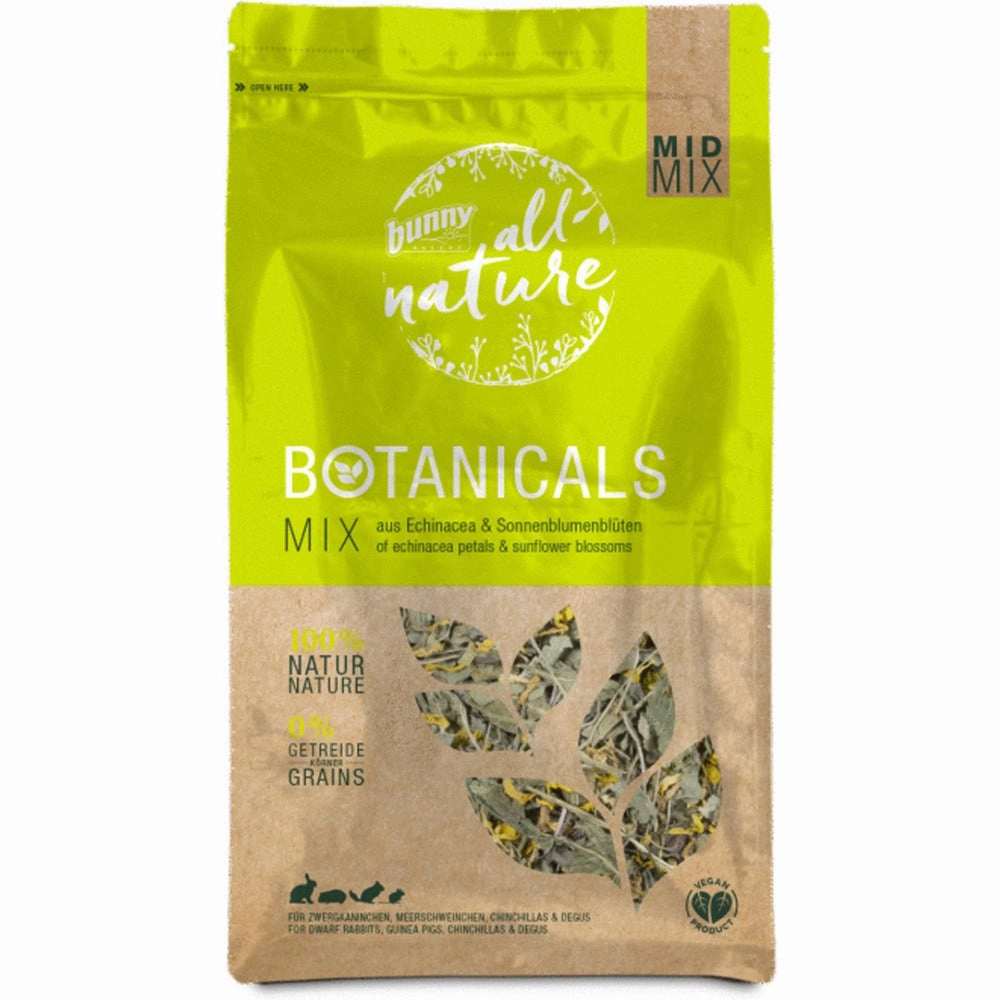 Bunny Nature Botanicals Mid Mix Echinacea Petals & Sunflower Blossoms 140g puppy starter kit puppy crate puppy collar puppy pee pad puppy food