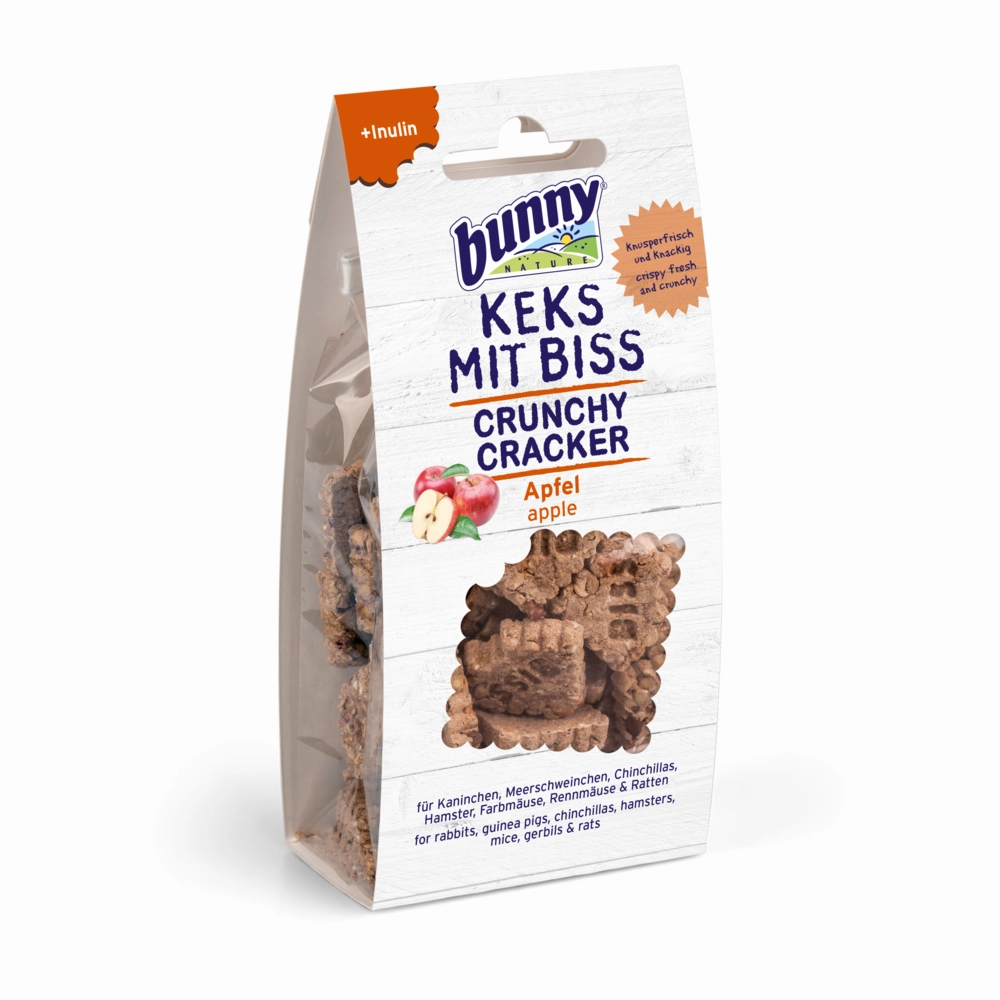 Bunny Nature Crunchy Cracker Apple 50g cat vitamins cat digestive aid cat immune support cat joint supplement cat skin supplement