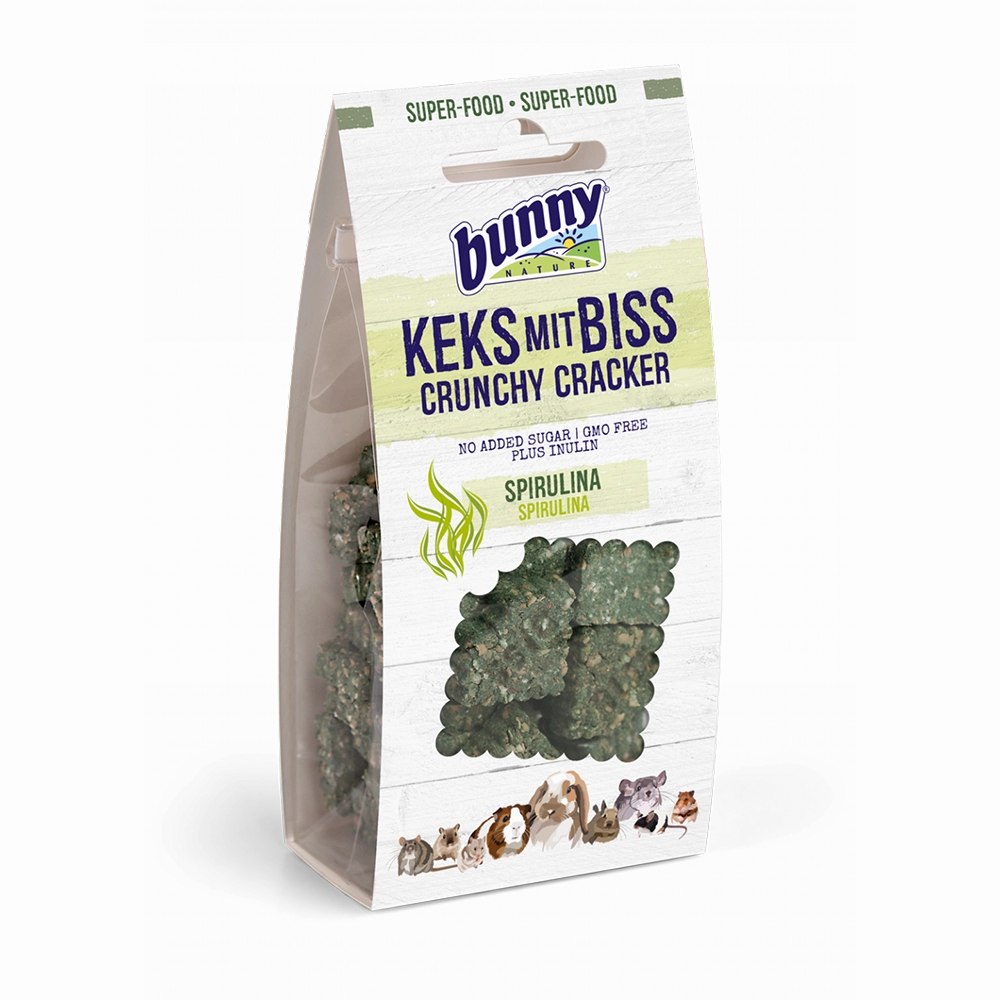 Bunny Nature Crunchy Cracker Spirulina 50g puppy starter kit puppy crate puppy collar puppy pee pad puppy food
