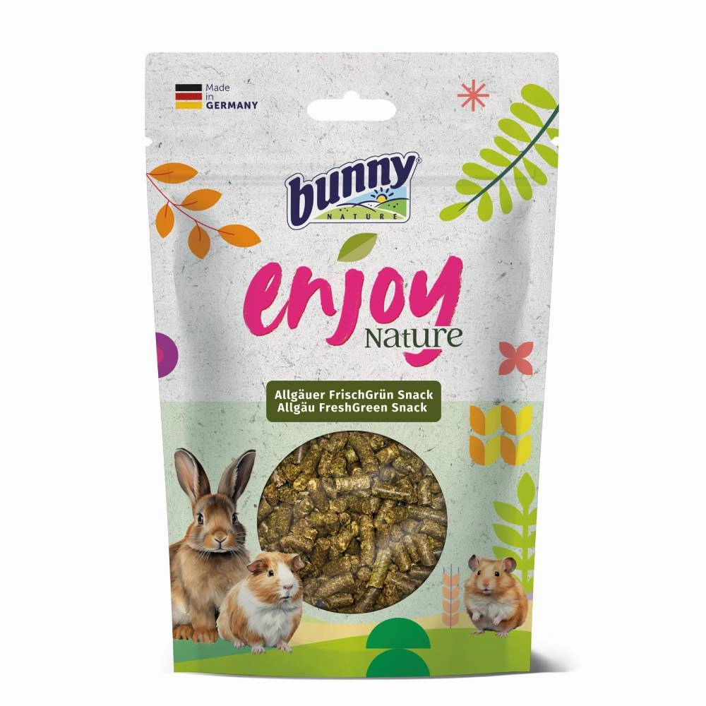 Bunny Nature Enjoy Nature Allgau Freshgreen Snack 200g puppy starter kit puppy crate puppy collar puppy pee pad puppy food