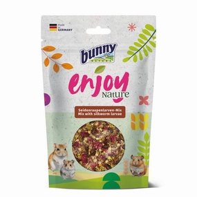 Bunny Nature Enjoy Nature Mix with Silkworm Larvae 40g puppy starter kit puppy crate puppy collar puppy pee pad puppy food