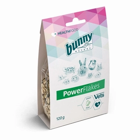 Bunny Nature PowerFlakes 120g hamster food guinea pig food rabbit hay rodent treats mouse food