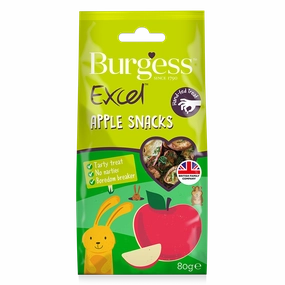Burgess Excel Apple Snacks 80g cat vitamins cat digestive aid cat immune support cat joint supplement cat skin supplement
