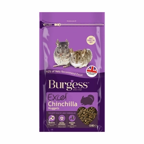 Burgess Excel Chinchilla Nuggets 1.5kg cat vitamins cat digestive aid cat immune support cat joint supplement cat skin supplement