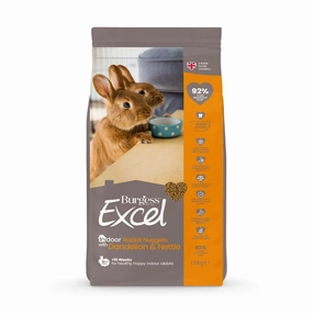 Burgess Excel Indoor Rabbit Adult Nuggets 1.5kg puppy starter kit puppy crate puppy collar puppy pee pad puppy food