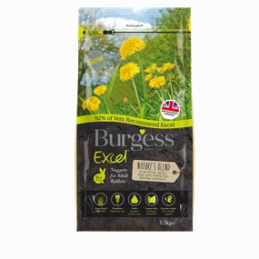 Burgess Excel Nature's Blend Nuggets for Adult Rabbits 1.5kg puppy starter kit puppy crate puppy collar puppy pee pad puppy food