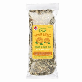 Burgess Excel Nature Snacks Forage & Feast Bar with Marigold 60g cat vitamins cat digestive aid cat immune support cat joint supplement cat skin supplement
