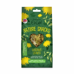 Burgess Excel Nature Snacks Luscious Leaves 60g kitten health kit kitten booster vitamins kid cat immune kitten digestion kitten omega 3