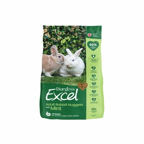 Burgess Excel Rabbit Adult Nuggets with Mint 1.5kg puppy starter kit puppy crate puppy collar puppy pee pad puppy food