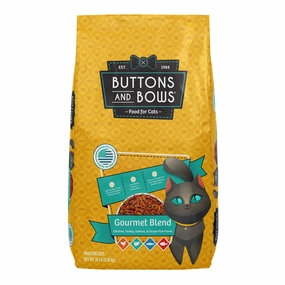 Buttons & Bows Gourmet Blend Cat Food, 18 lbs cat scratchers cat towers cat window perch cat heating pad cat calming spray