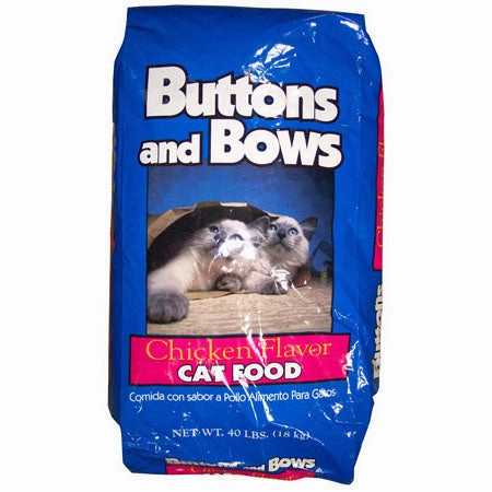 Buttons and Bows Chicken Flavor Dry Cat Food cat supplies cat house cat tree cat feeder cat collar