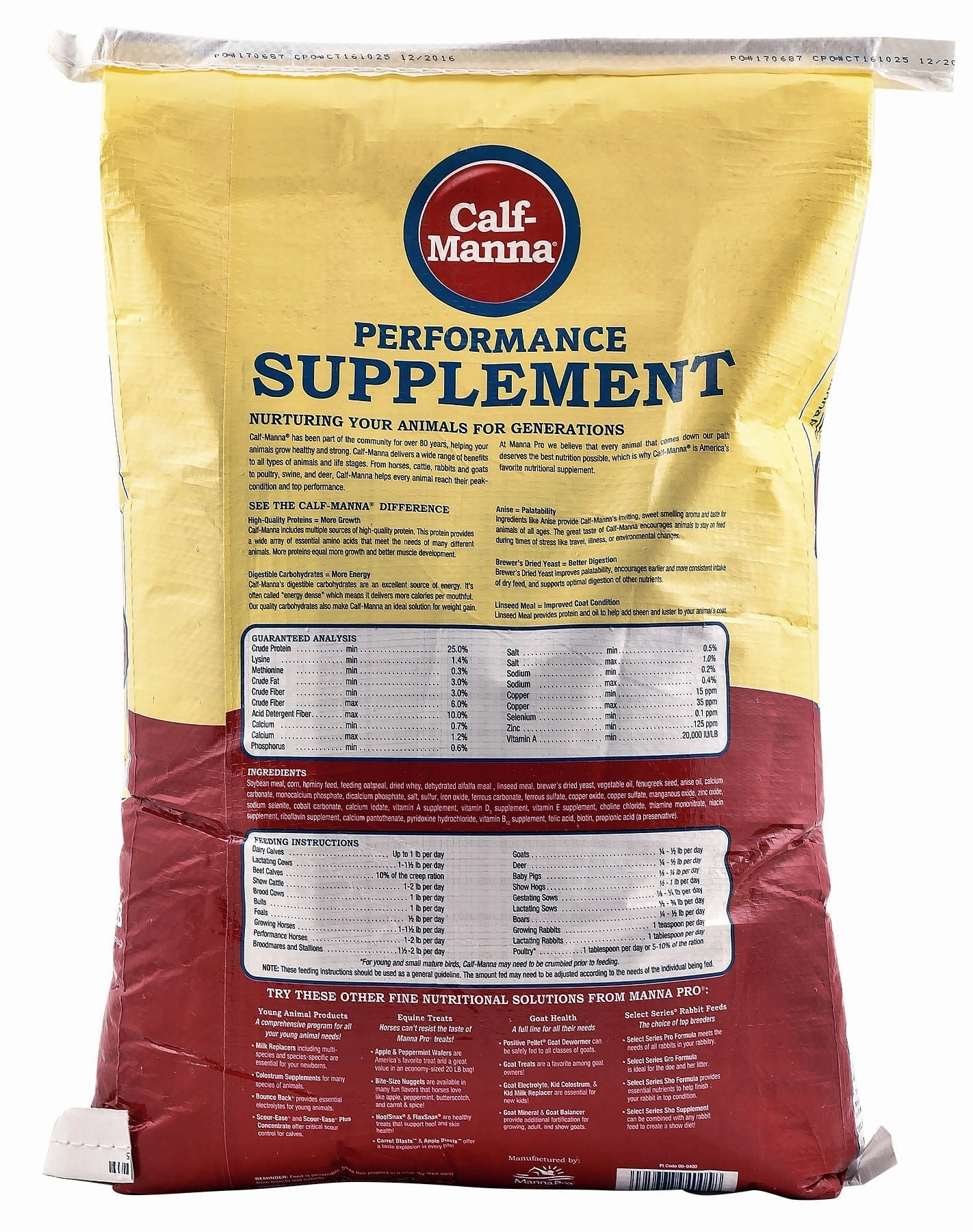 Calf-Manna Multi-Species Performance Supplement