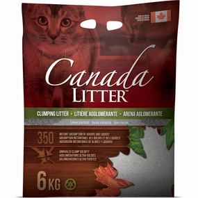 Canada Clumping Clay Cat Litter - Unscented 6kg kitten supplies kitten toys kitten food kitten litter box kitten bed