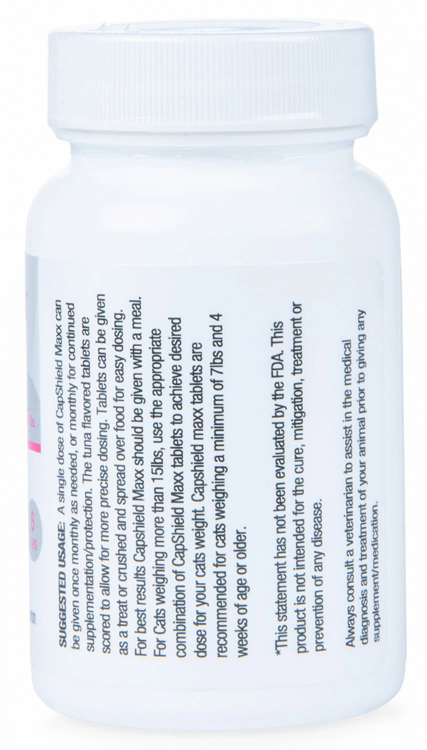 CapShield Maxx Flavored Tabs for Cats, 7-15 lbs