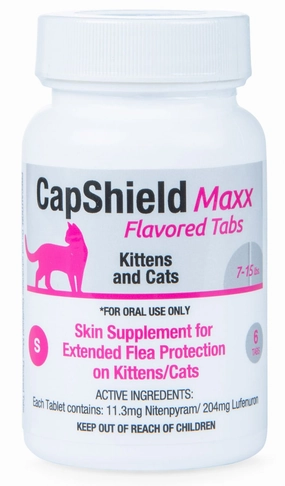CapShield Maxx Flavored Tabs for Cats, 7-15 lbs plush dog toys fluffy dog toy dog cuddle toy dog toy set stuffed toy for dogs