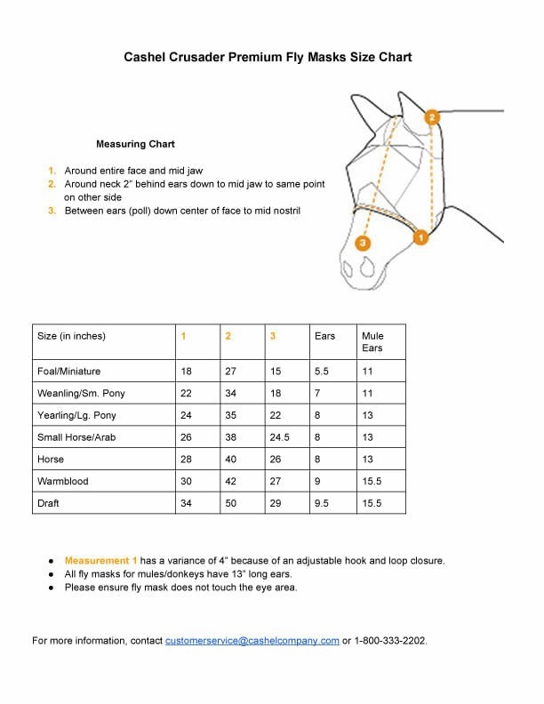 Cashel Crusader Quiet-Ride Fly Mask with Ears
