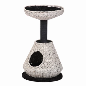 Cat Hide-Away with Lounge Tower cat scratchers cat towers cat window perch cat heating pad cat calming spray