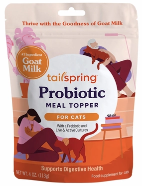 Cat Probiotic Tailspring Meal Topper, 4 oz cat climbing tree cat hammock cat steps cat grooming kit cat safety gate