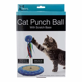 Cat Punch Ball Toy with Scratch Base cat scratchers cat towers cat window perch cat heating pad cat calming spray