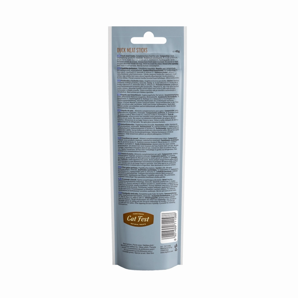 Catfest Duck Meat Sticks Cat Treats