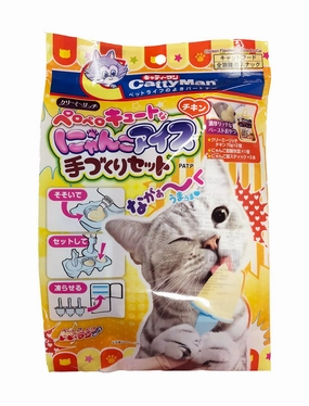CattyMan Chicken Flavored Ice Pop DIY Set for Cat 140g cat grass snacks cat grass planter cat digestive aid catnip spray cat herbal treats