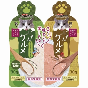 CattyMan Complete Twin Pouch (Tuna, Chicken & Bonito   Chicken, Milk & Fish Roe) Cat Treats 60g cat grass snacks cat grass planter cat digestive aid catnip spray cat herbal treats