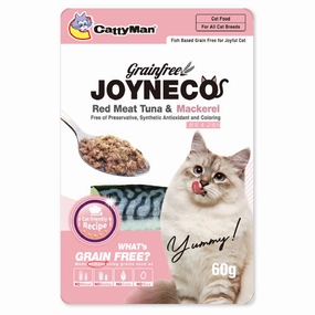 CattyMan Joyneco Red Meat Tuna & Mackerel Grain-Free Pouch Cat Food 60g x 12 dog travel bag car seat cover pet carrier for car training leash dog training whistle