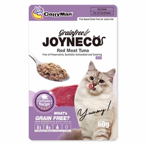 CattyMan Joyneco Red Meat Tuna Grain-Free Pouch Cat Food 60g x 12 cat snacks catnip treats healthy cat food cat reward treats low calorie cat food